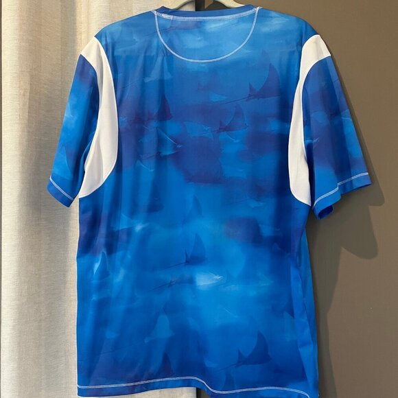 Reel Legends Freeline, Performance Blue Manta Ray print, Size Large - Picture 5 of 5
